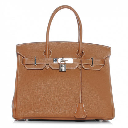 Hermes Togo Birkin 30 Gold 1 of 9