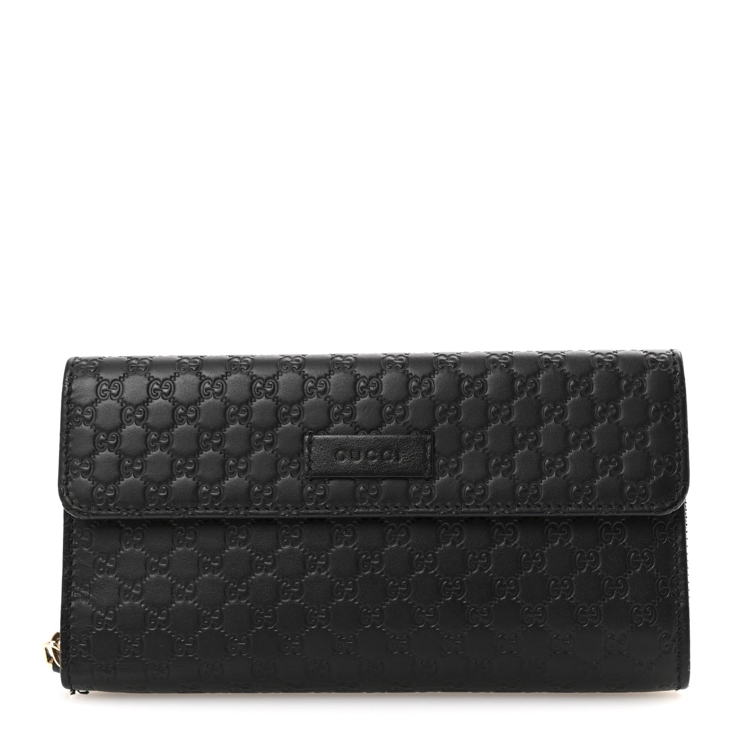 Soft Microguccissima Continental Zip Wallet Black