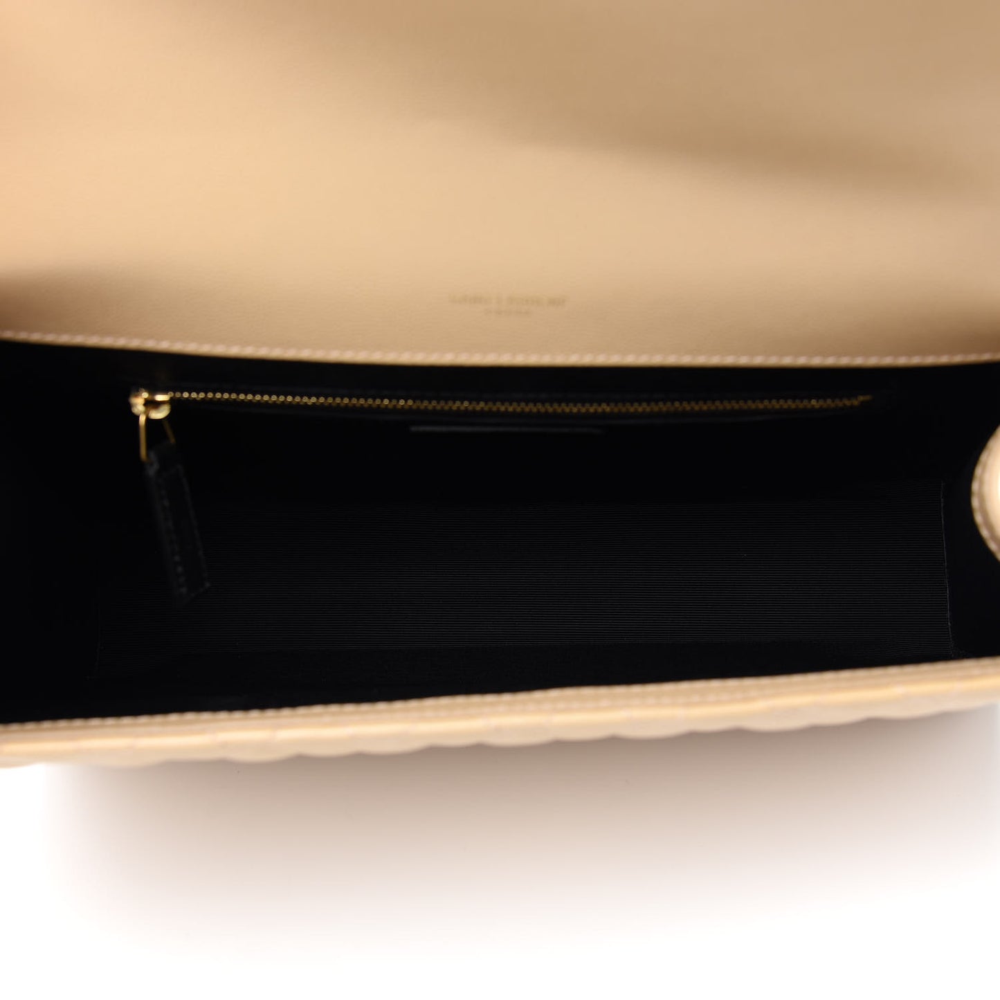 Grain De Poudre Mixed Matelasse Large Triquilt Monogram Satchel Nude Powder