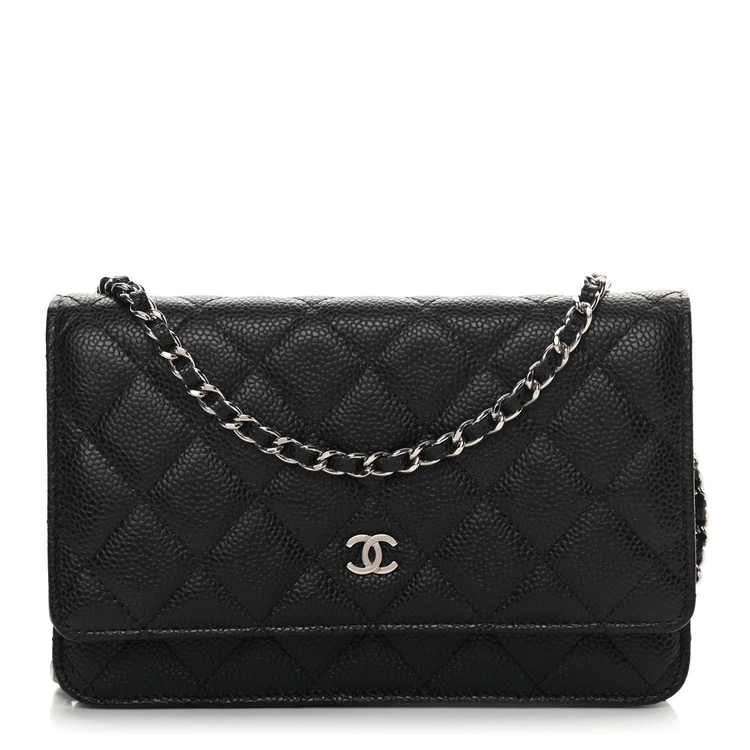 Chanel Caviar Quilted Wallet On Chain WOC Black 1 of 13
