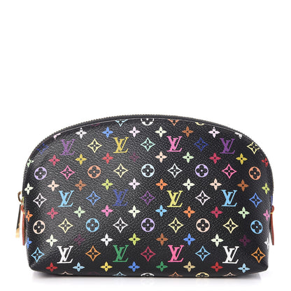 Louis Vuitton Monogram Multicolor Cosmetic Pouch Black Grenade 1 of 7