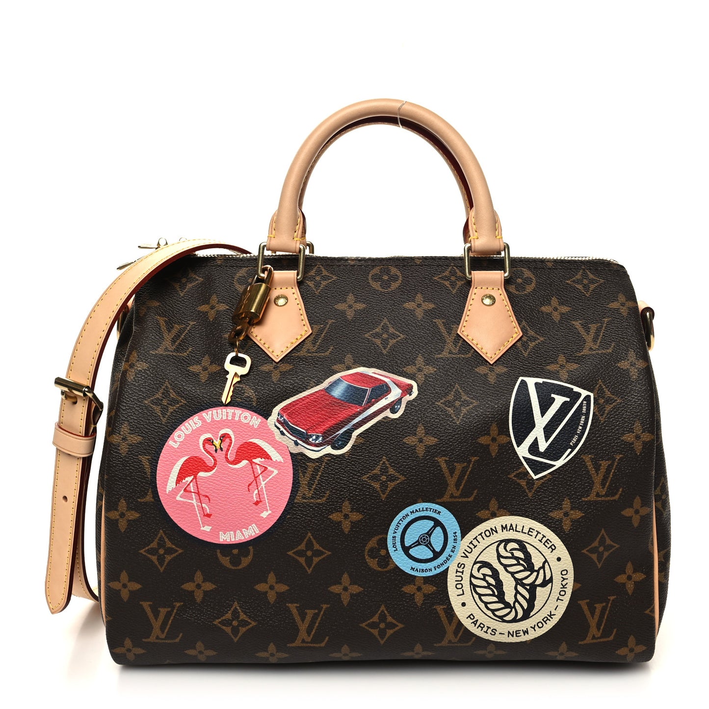 Monogram World Tour Speedy Bandouliere 30