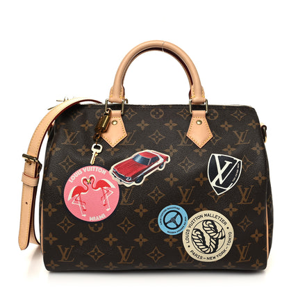 Louis Vuitton Monogram World Tour Speedy Bandouliere 30 1 of 9