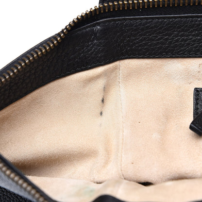 Gucci Pebbled Calfskin Medium 1973 Top Handle Satchel Black 19 of 19