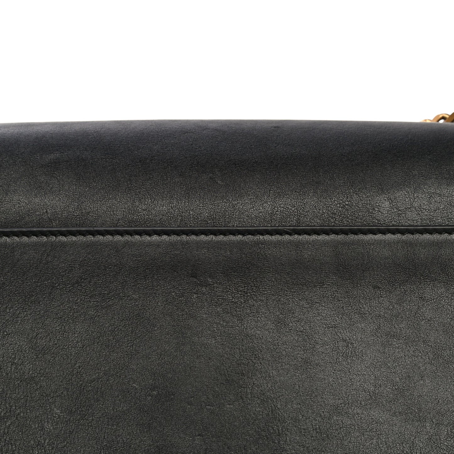 Calfskin Rock Star Patchwork Medium Monogram Kate Satchel Black