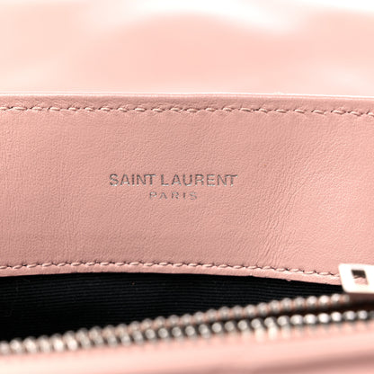 Saint Laurent Calfskin Y Quilted Monogram Small Loulou Chain Satchel Rose Antic 6 of 14