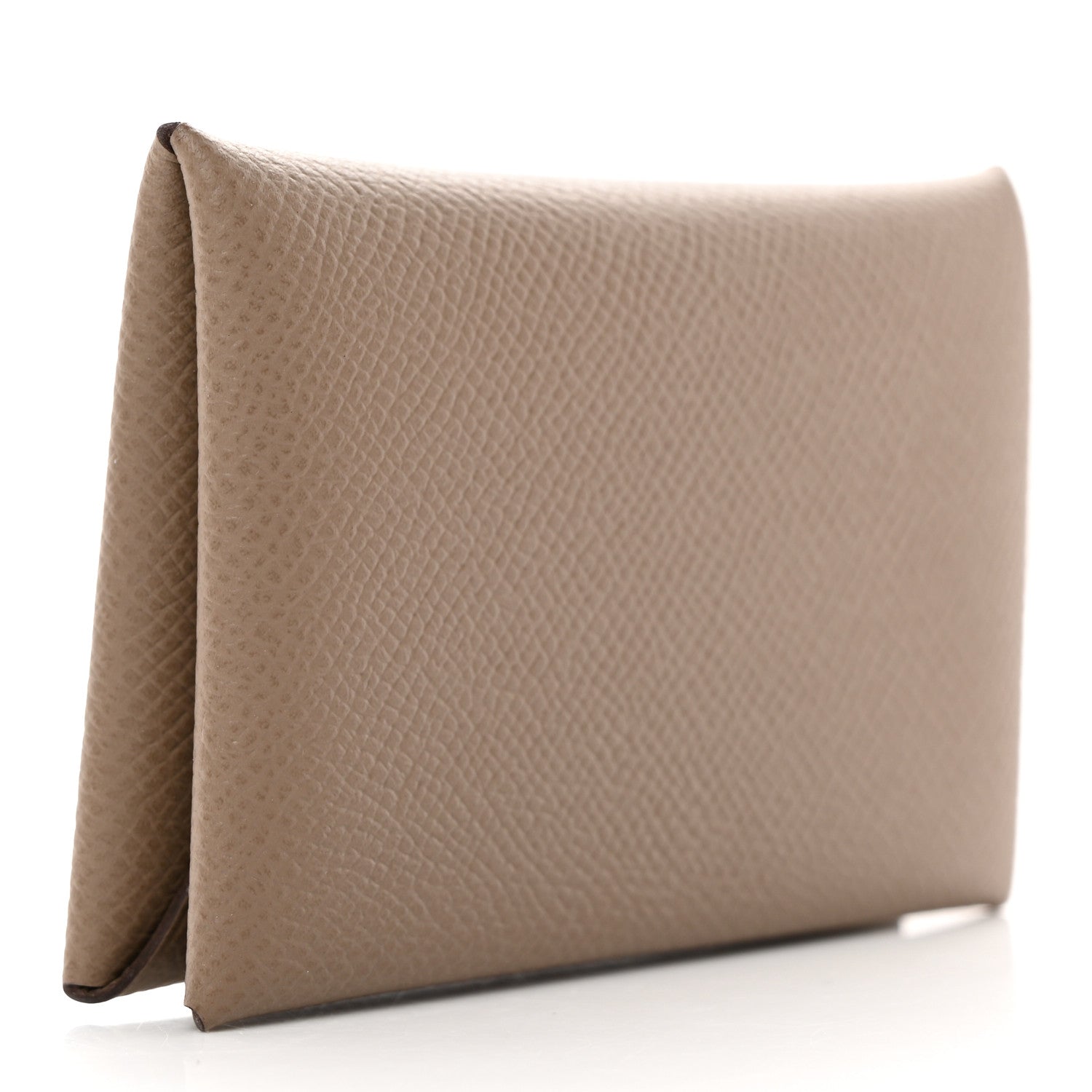 Hermes Epsom Calvi Card Case Etoupe 3 of 8