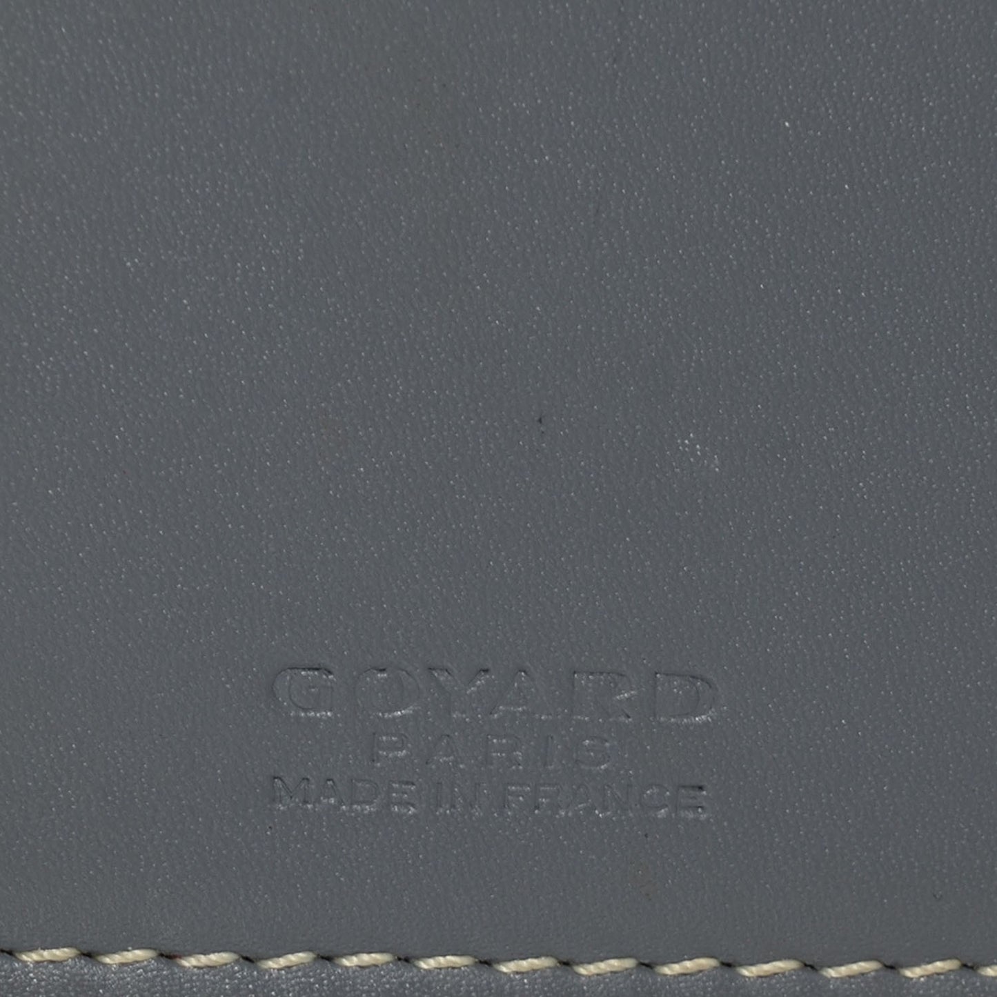 Goyardine Passport Wallet Grey