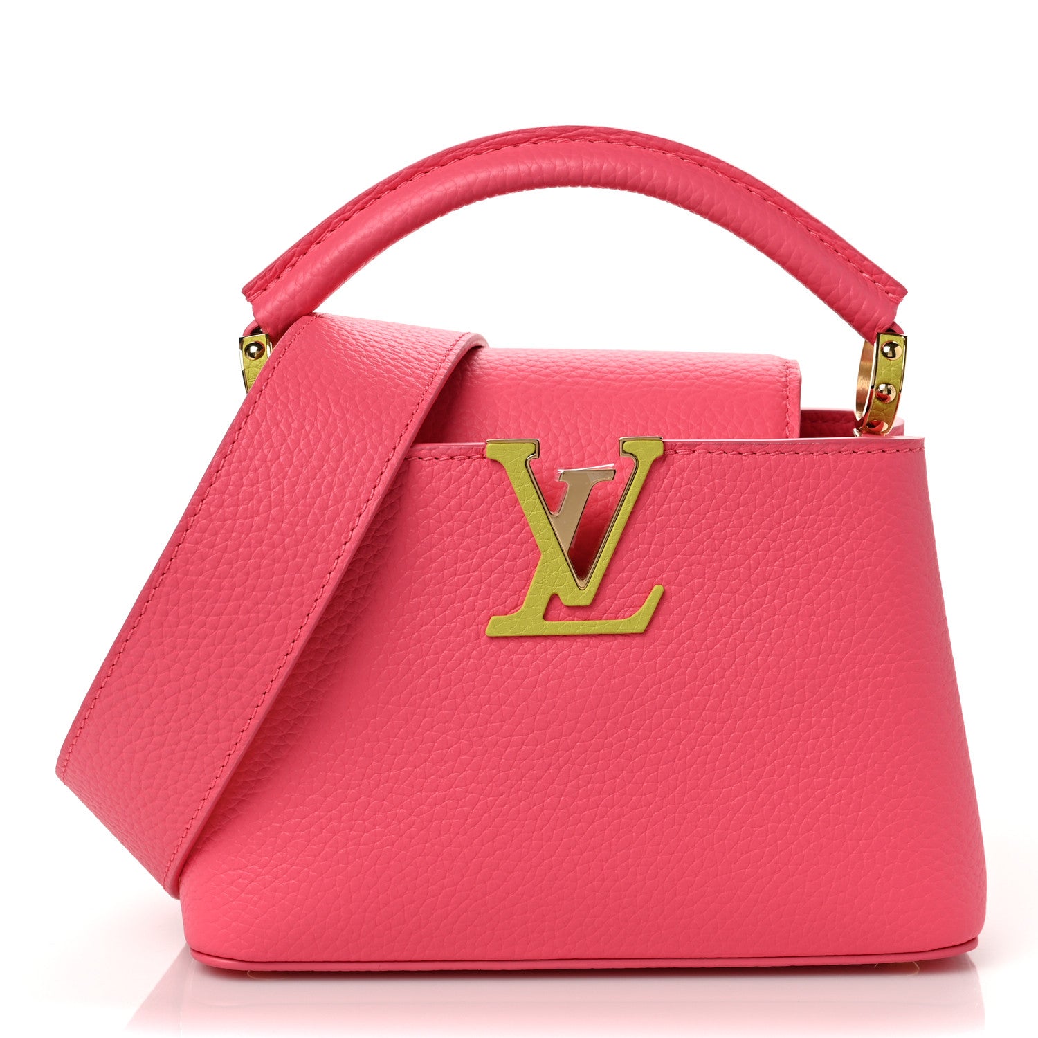 Louis Vuitton Taurillon Capucines Mini Dragon Fruit Pink Cedrat 1 of 9