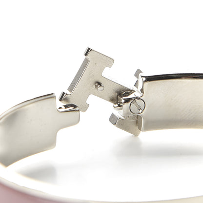 Hermes Enamel Narrow Clic Clac H Bracelet GM Dusty Rose 4 of 6