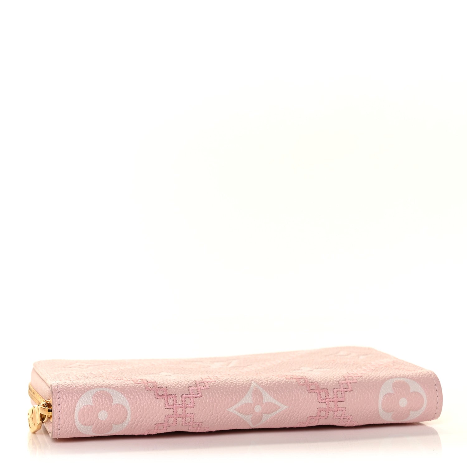 Louis Vuitton Empreinte Monogram Giant Broderies Zippy Wallet Pink Creme 4 of 9