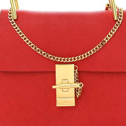 Chloe Goatskin Drew Shoulder Bag Red 7 of 10