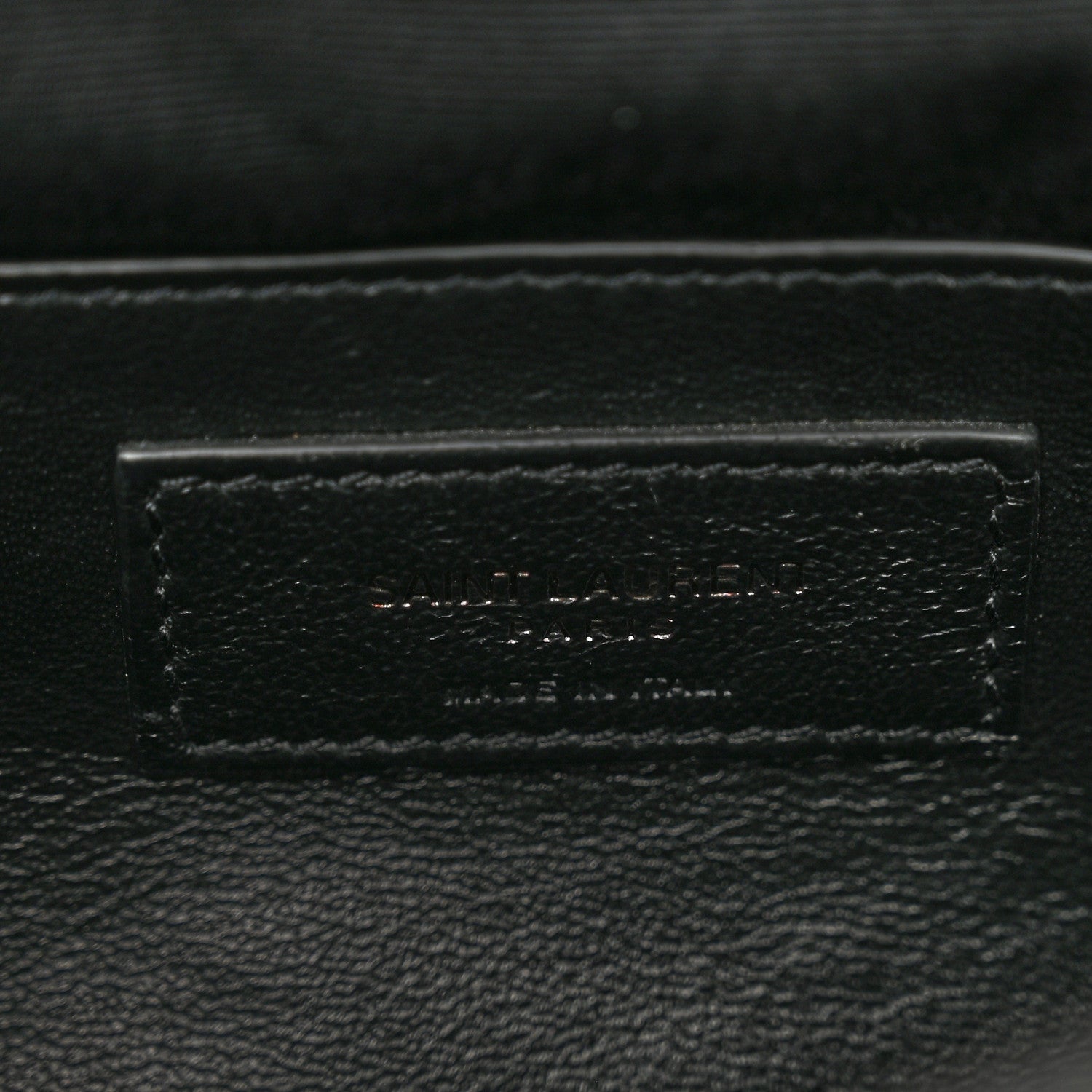 Saint Laurent Sheepskin Matelasse Chevron Monogram Monochrome Large College Bag Black 7 of 11