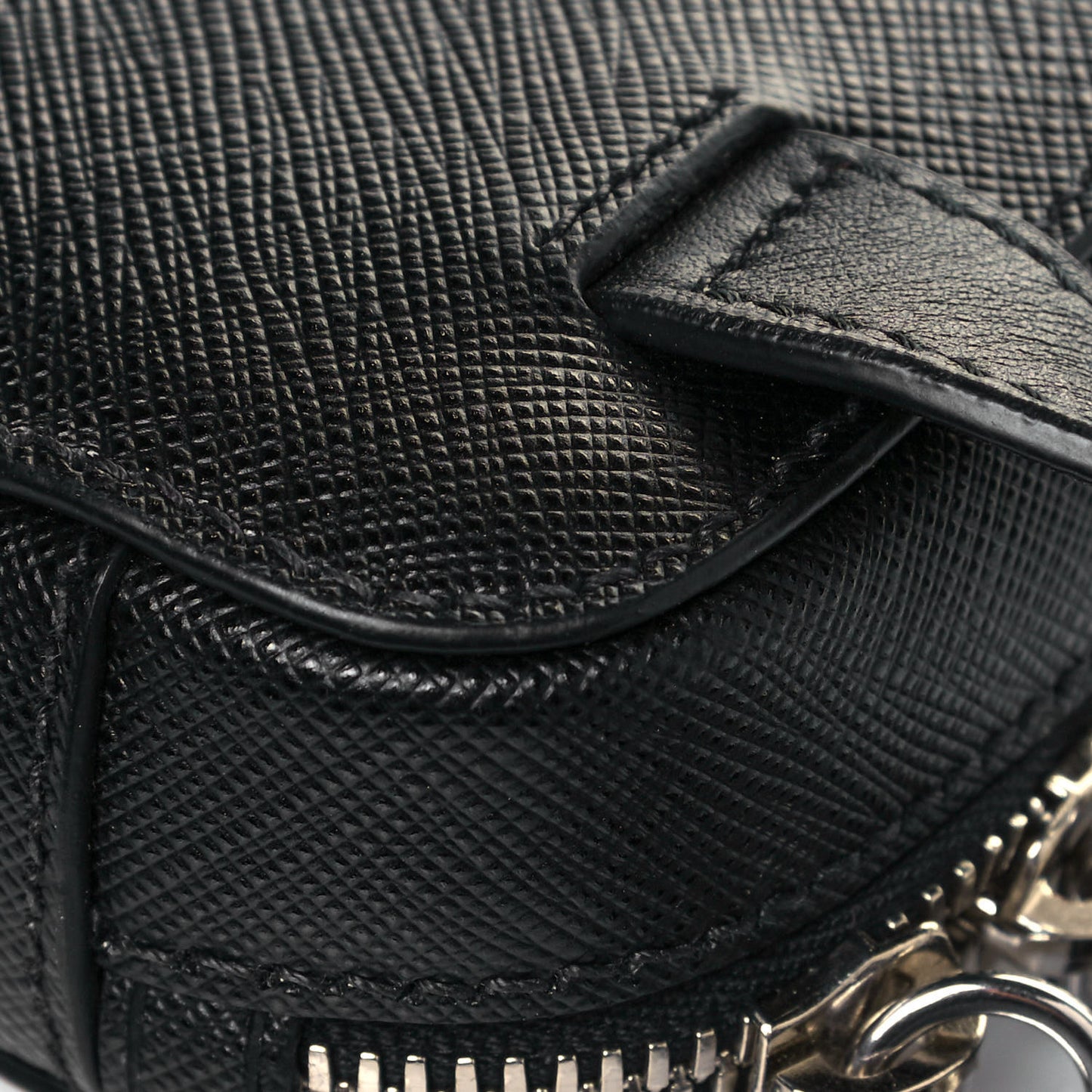 Saffiano Harness Crossbody Bag Black