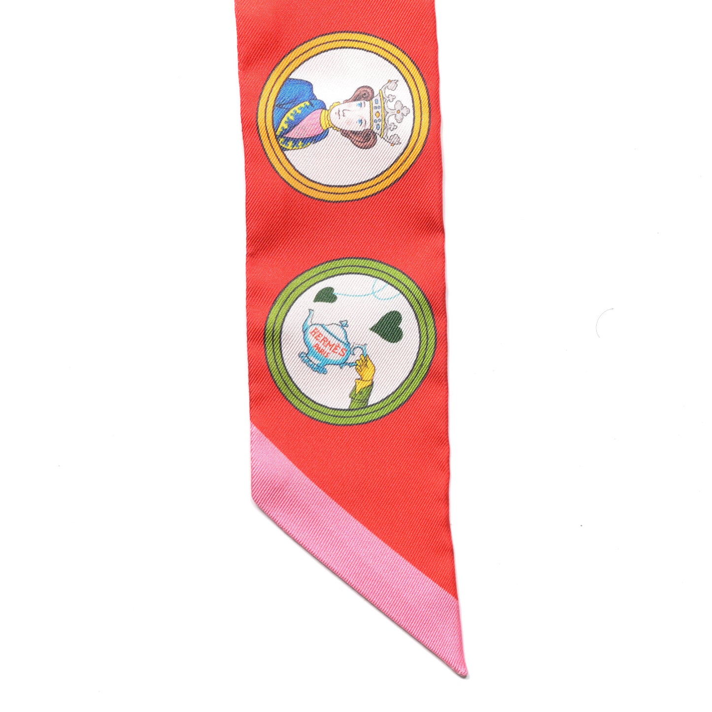 Silk Tea Time Twilly Rouge Vif Vert Multicolor