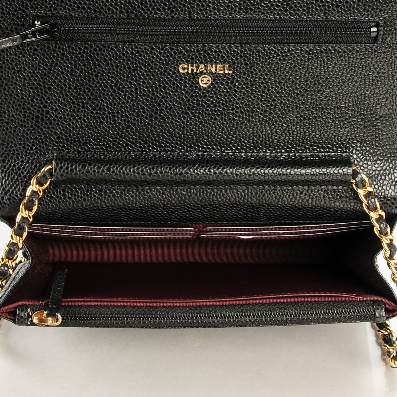 Chanel Caviar Quilted Wallet On Chain WOC Black 5 of 8