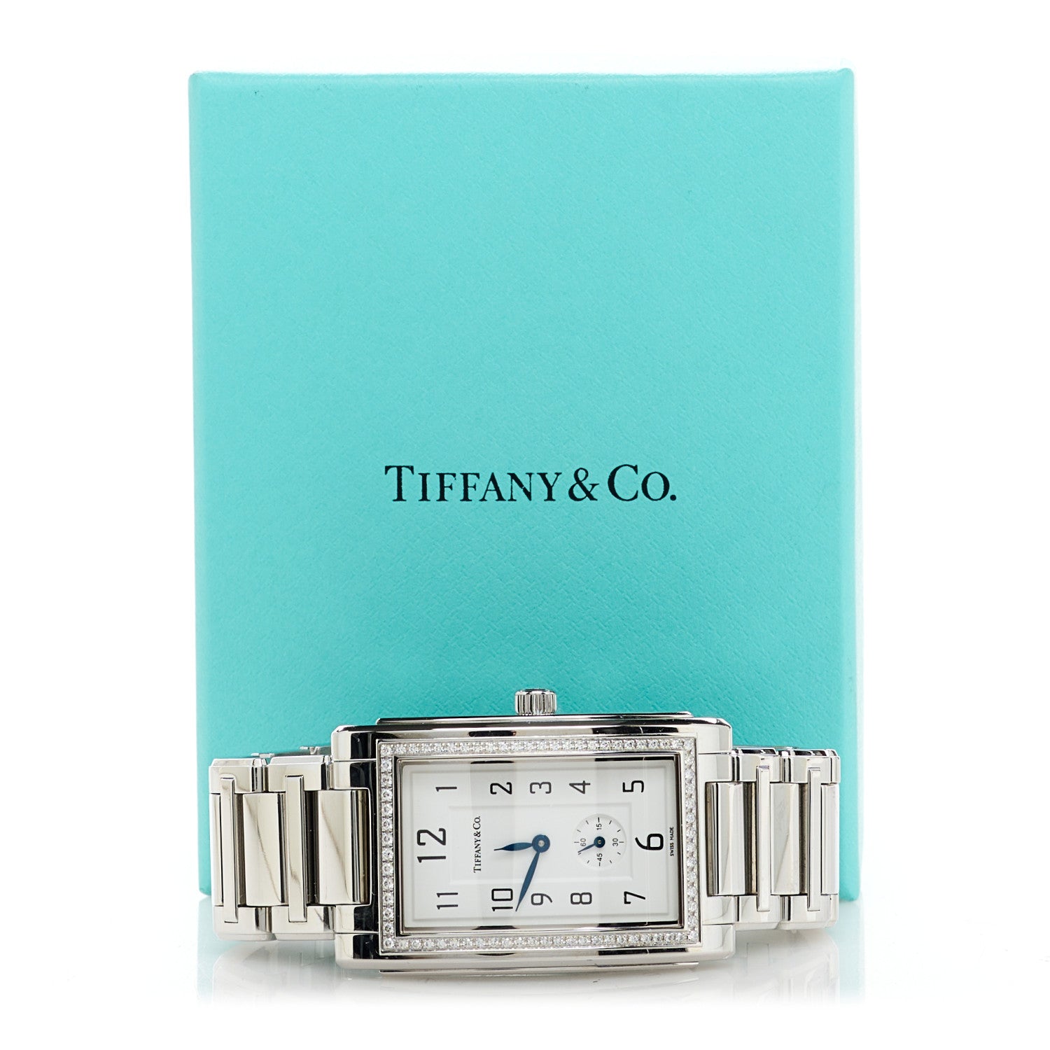 Tiffany Stainless Steel Diamond Bezel 27mm Grand Resonator Quartz Watch 5 of 5