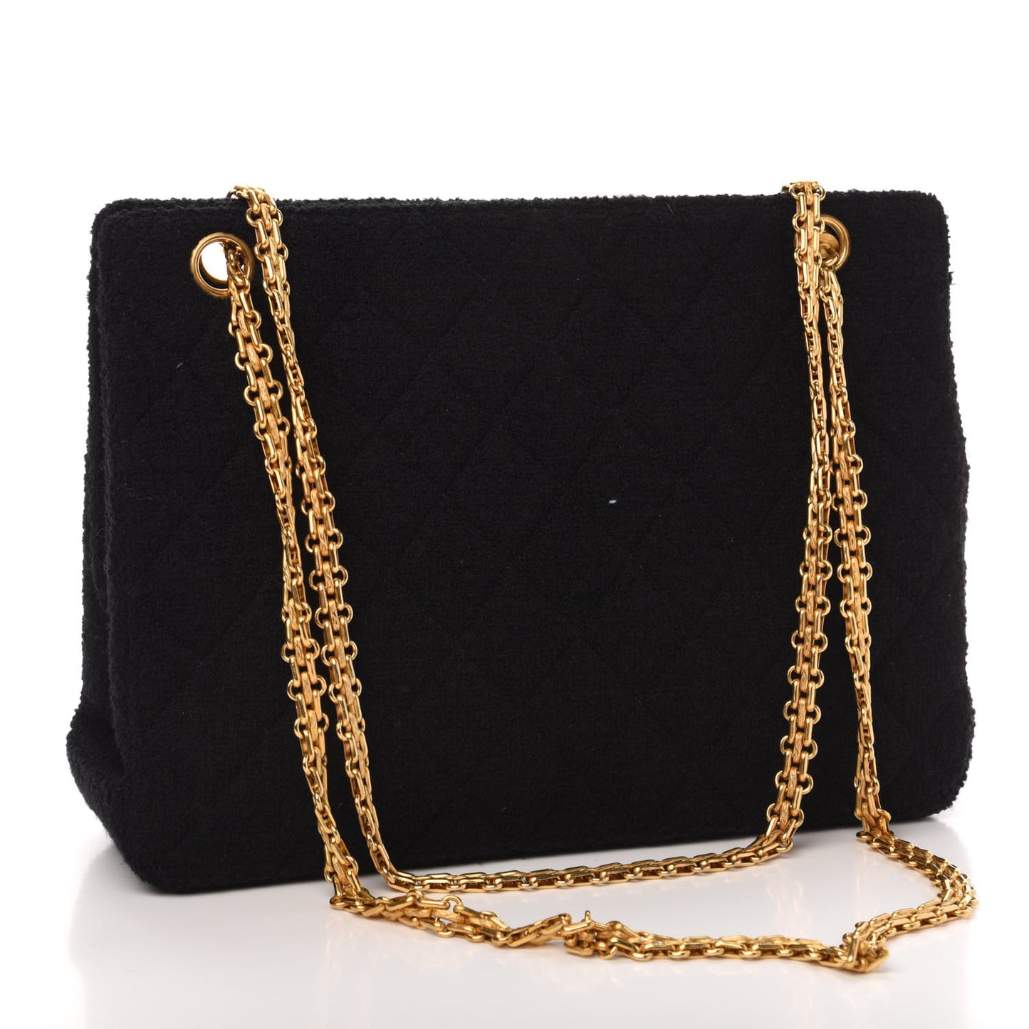 Jersey Quilted Shopping Tote Black