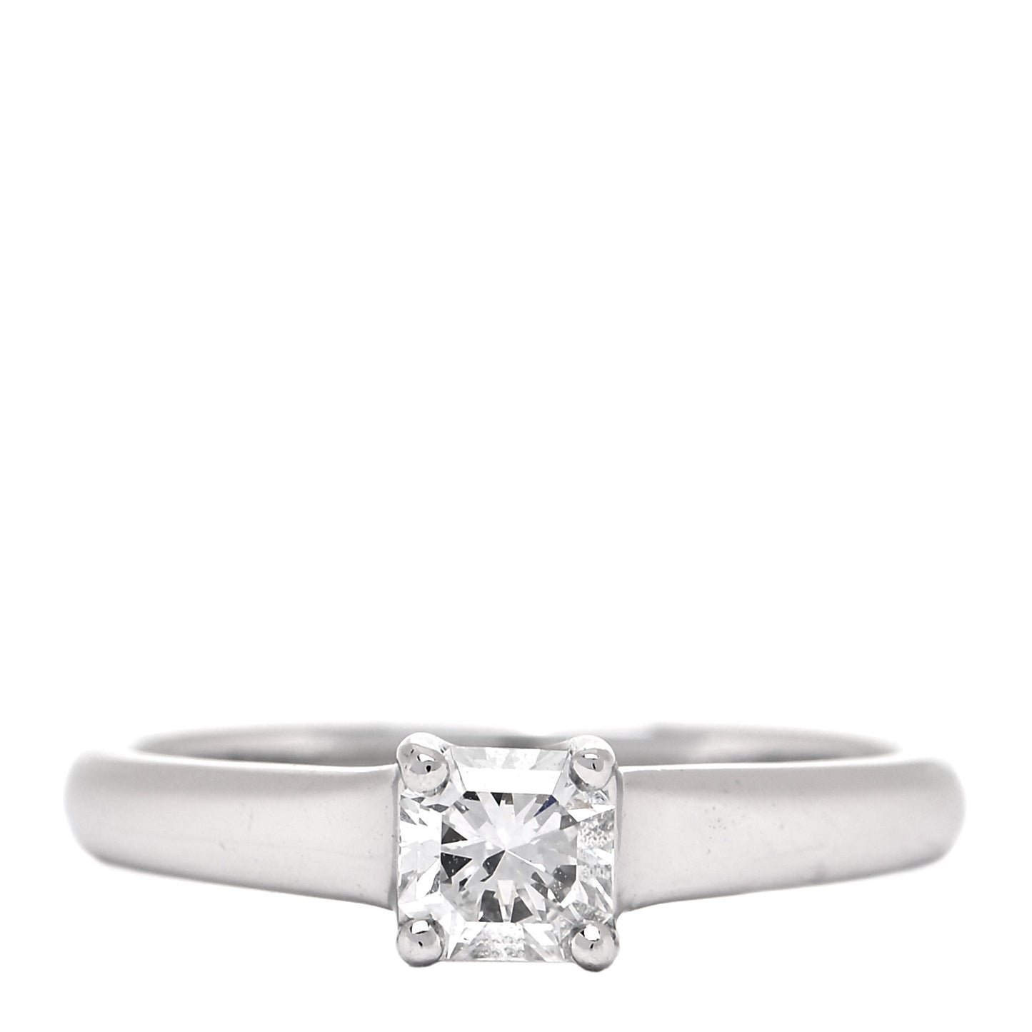 Platinum Diamond .45ct Solitaire Lucida Engagement Ring 53 6.25