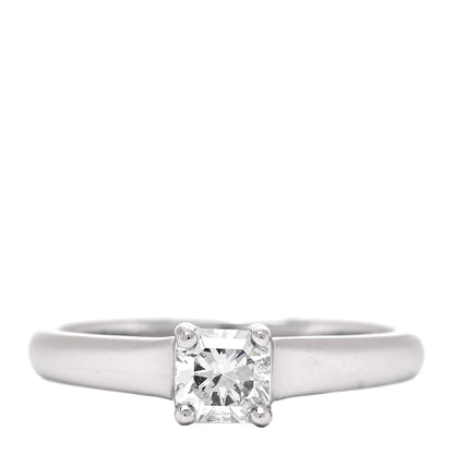Tiffany Platinum Diamond .45ct Solitaire Lucida Engagement Ring 53 6.25 1 of 8