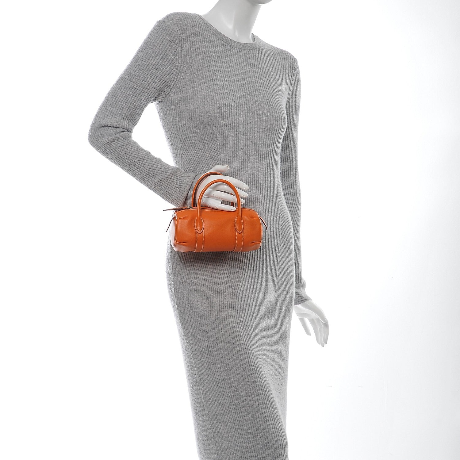 Hermes Swift Micro Polochon 1925 Bag Orange 2 of 8