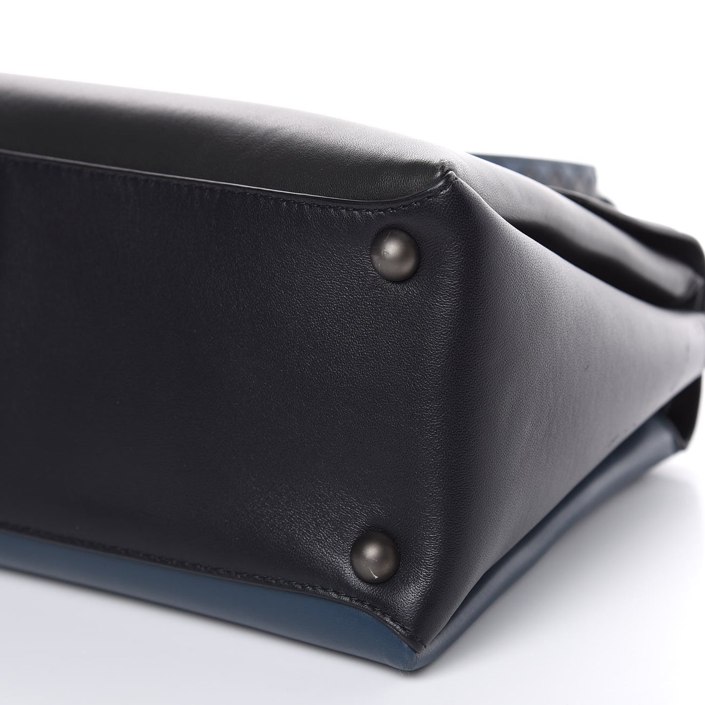 Nappa Medium Piazza Bag Ferro Gray Denim