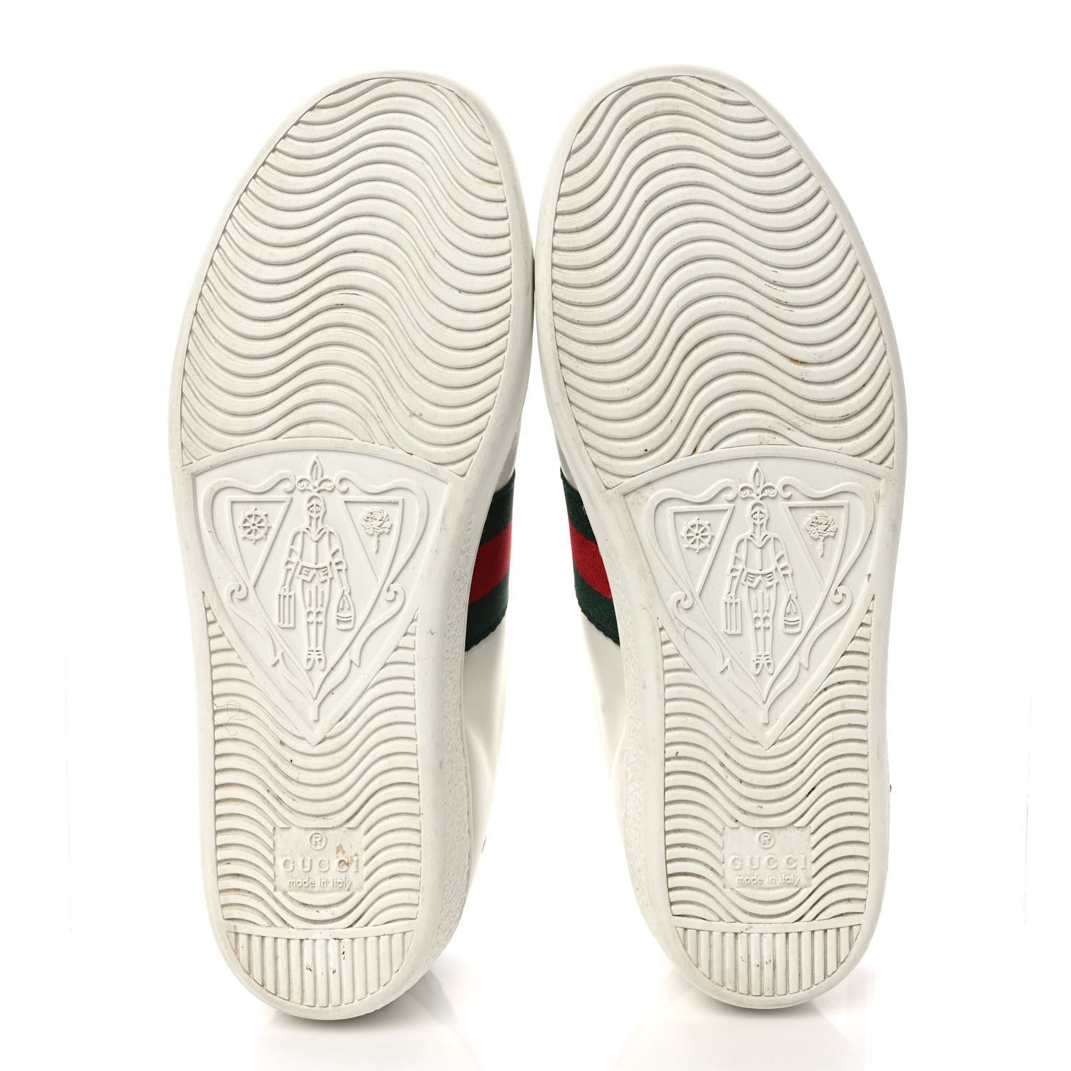 Gucci Calfskin Web Floral Embroidered Womens Ace Sneakers 35.5 White 5 of 9
