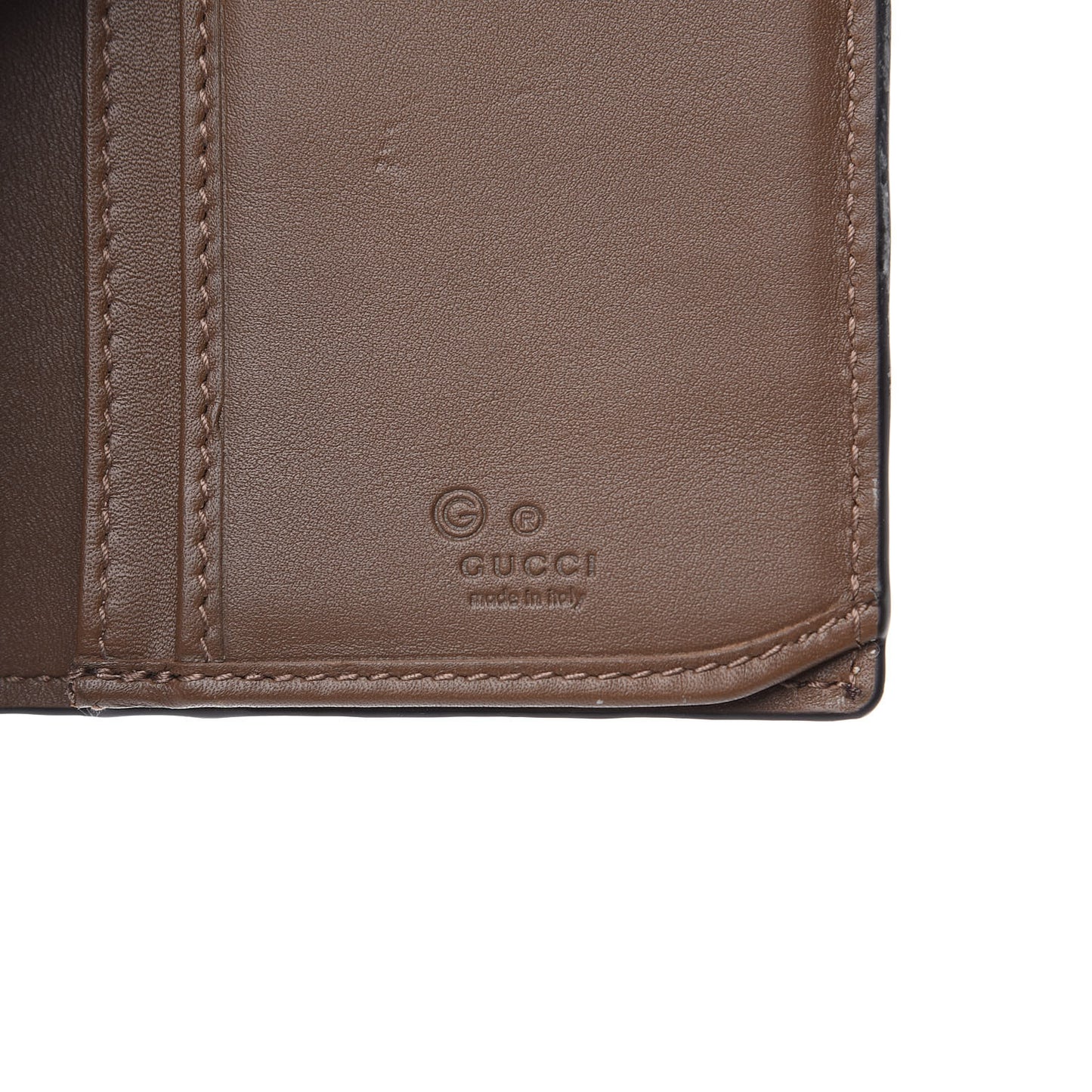 Microguccissima Bi-Fold Organizer Wallet Acero