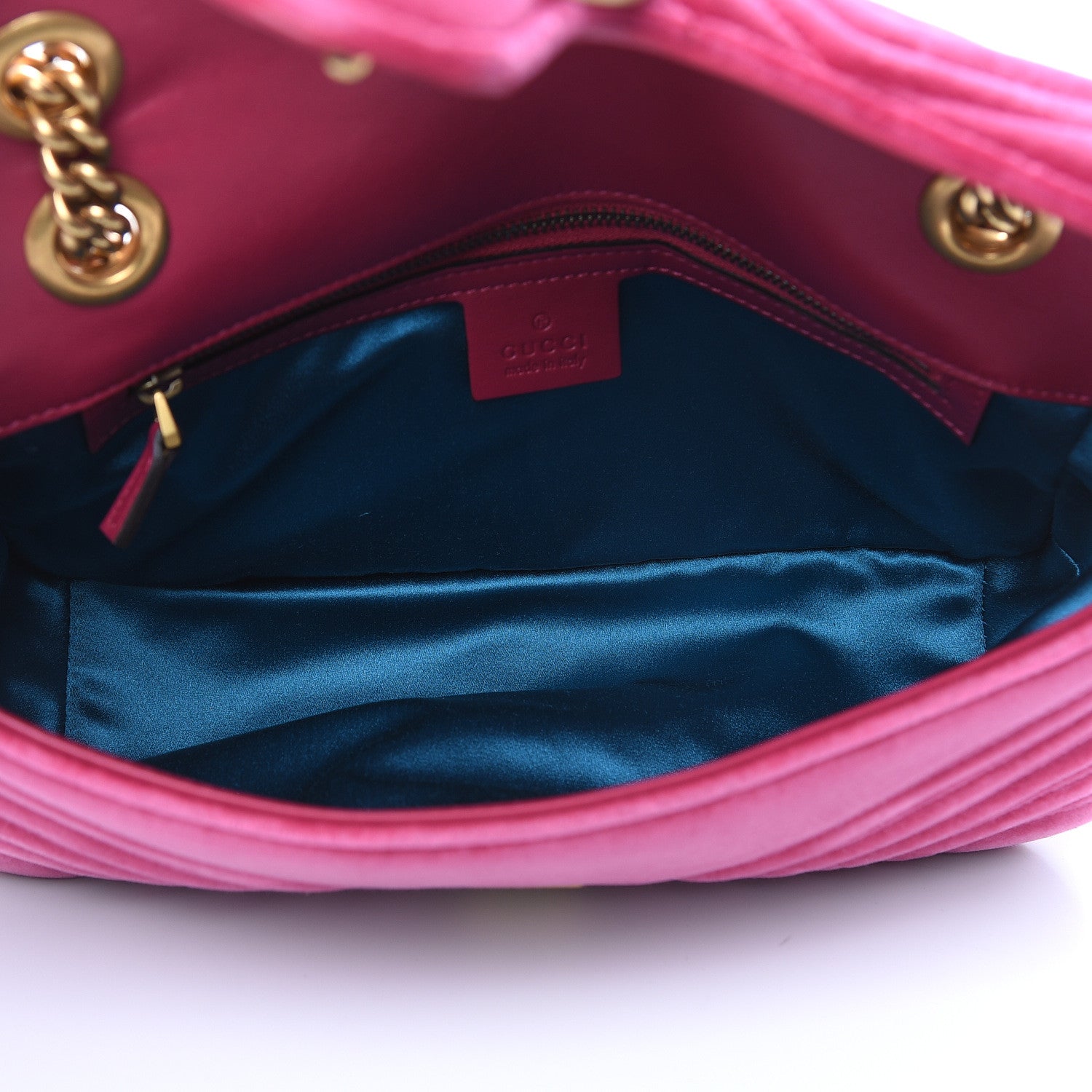Gucci Velvet Matelasse Small GG Marmont Shoulder Bag Light Raspberry Rose 5 of 11