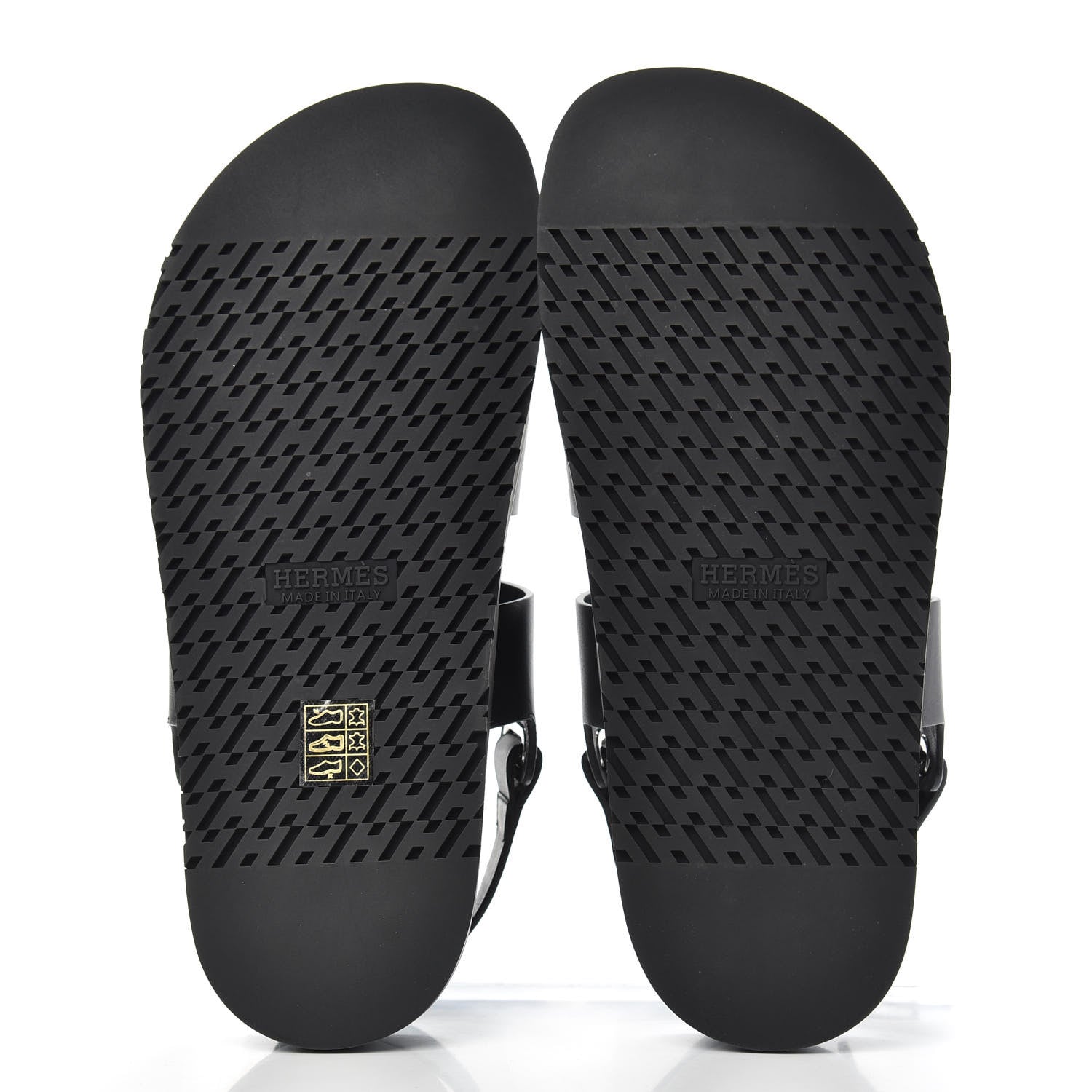 Hermes Calfskin Womens Takara Sandals 41 Black 5 of 8