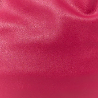 Loewe Satin Calfskin Monochrome Flamenco Knot Clutch Ruby Red Glaze 10 of 12