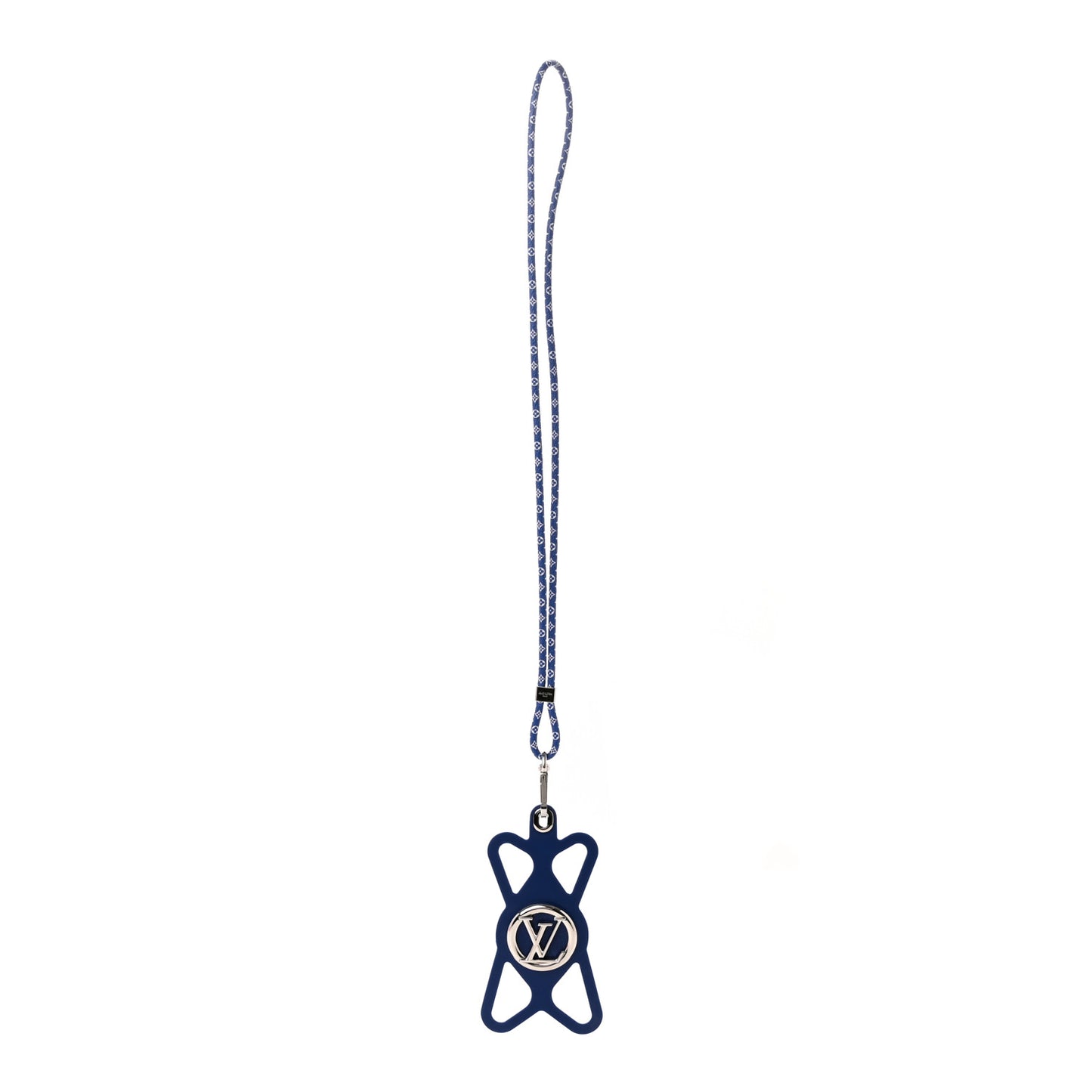 Monogram Silicone Louise Phone Holder Blue