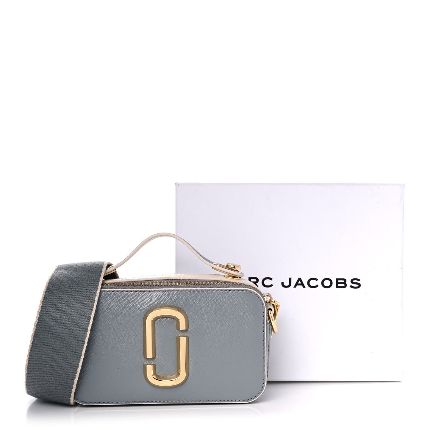 Saffiano Small Snapshot Camera Bag Rock Grey