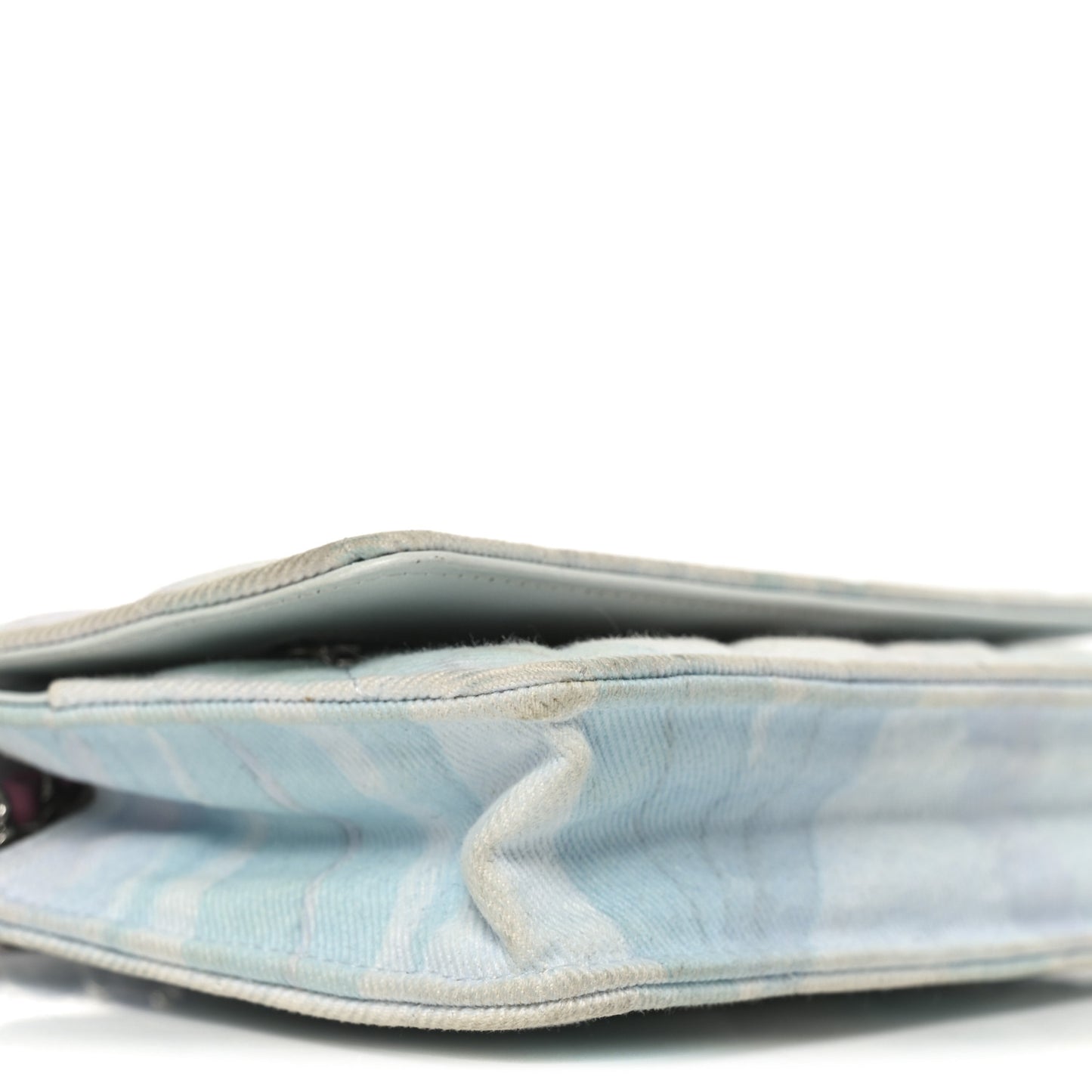 Canvas Quilted Jungle Jeans Wallet on Chain WOC Multicolor