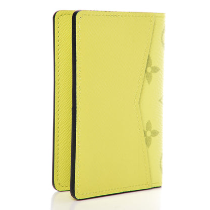 Louis Vuitton Monogram Taiga Pocket Organizer Yellow 3 of 7