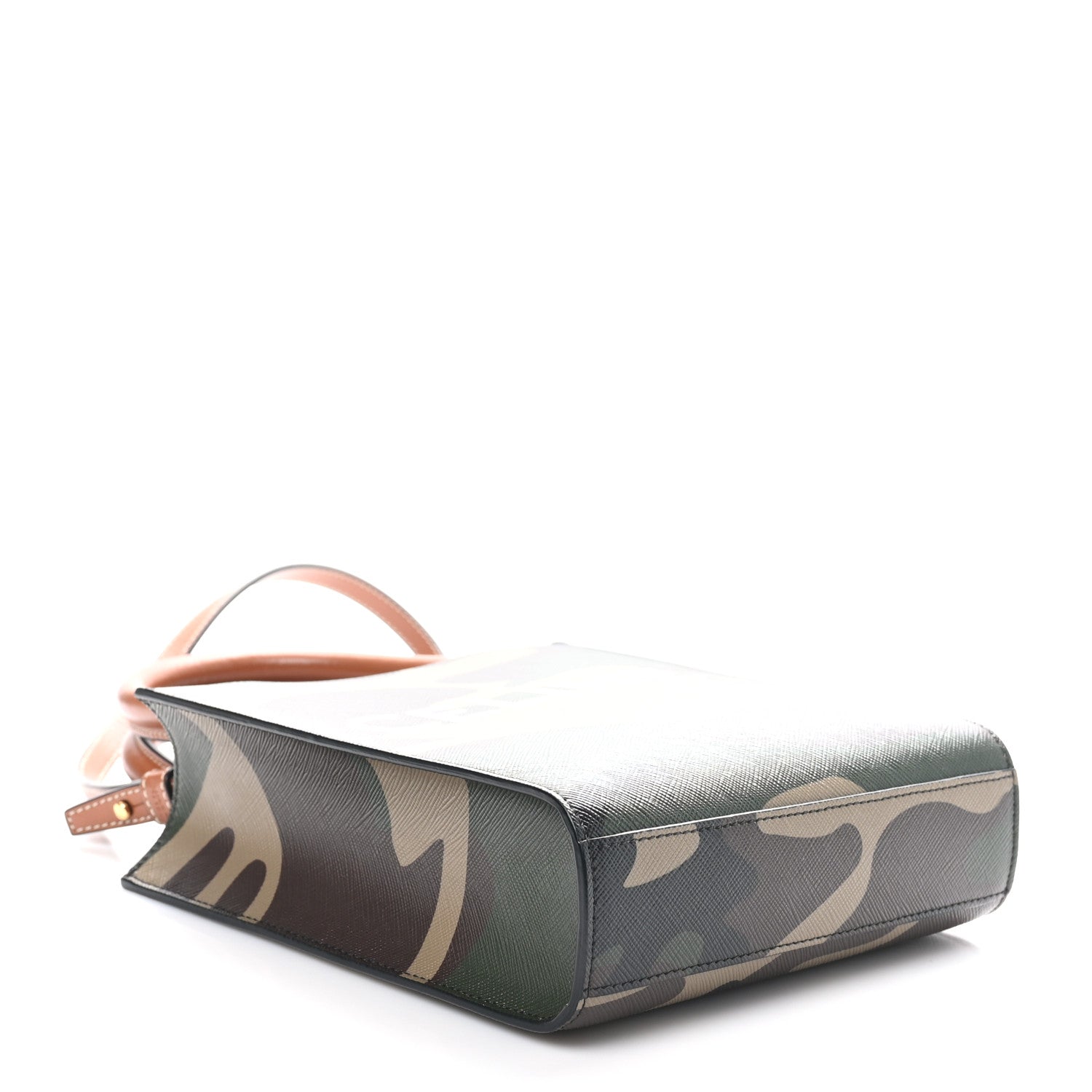 Celine Canvas Calfskin Mini Vertical Cabas Khaki 4 of 9
