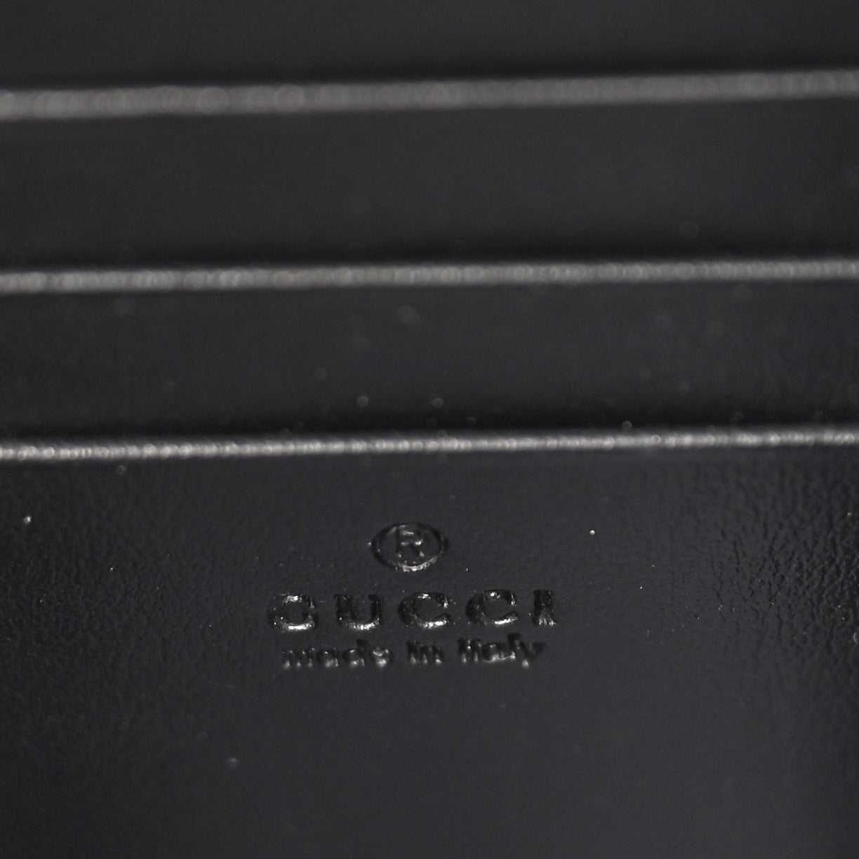 Gucci Calfskin Matelasse GG Marmont Chain Wallet Black 6 of 9