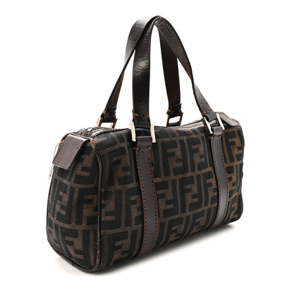 Fendi Zucca Mini Boston Satchel Tobacco 3 of 9