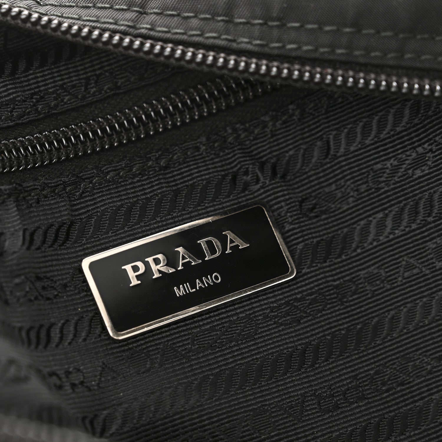 Prada Tessuto Nylon Saffiano Vela Messenger Bag Black 6 of 12