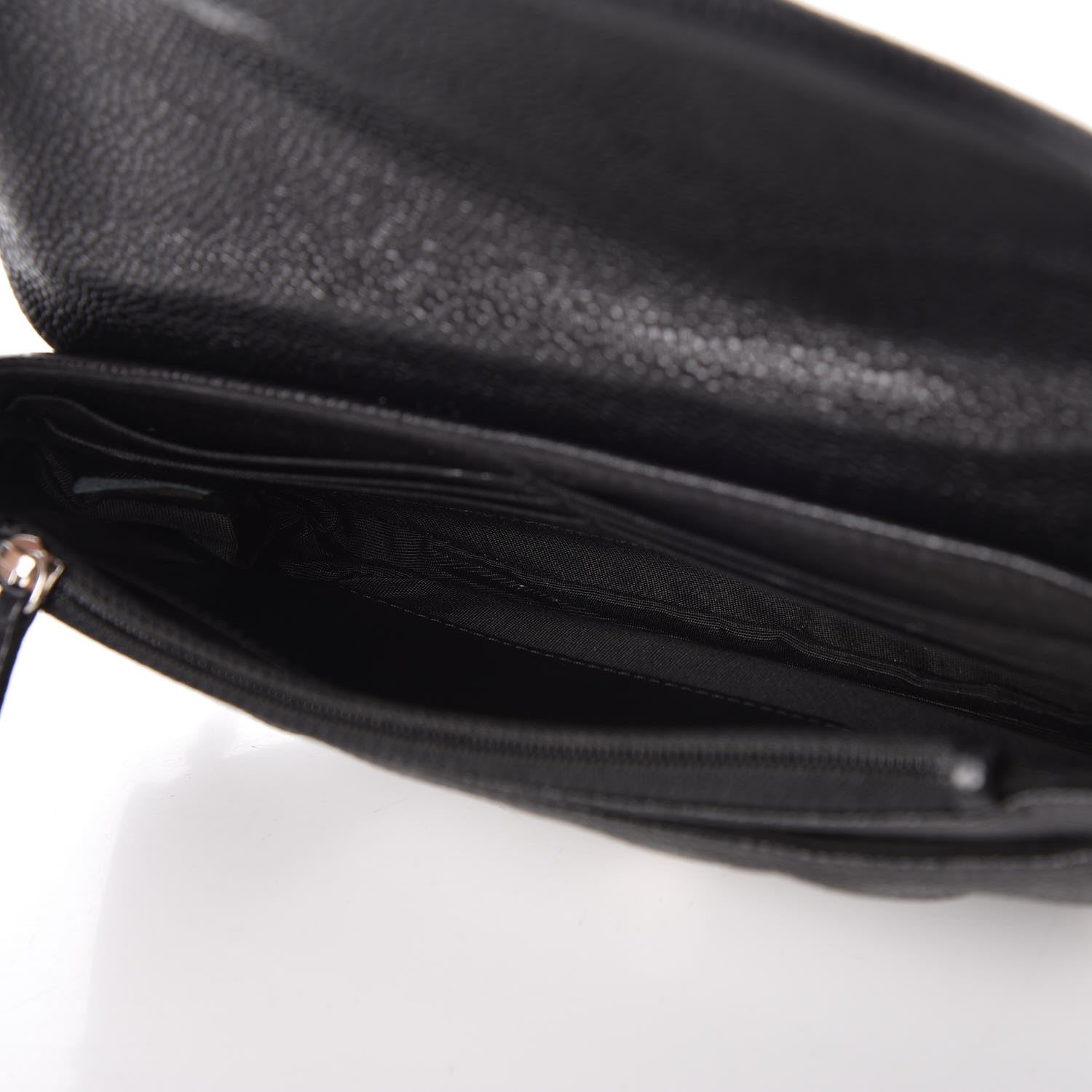 Chanel Caviar Half Moon Wallet On Chain WOC Black 5 of 9