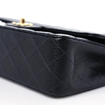 Chanel Caviar Quilted Medium Double Flap Black 13 of 14