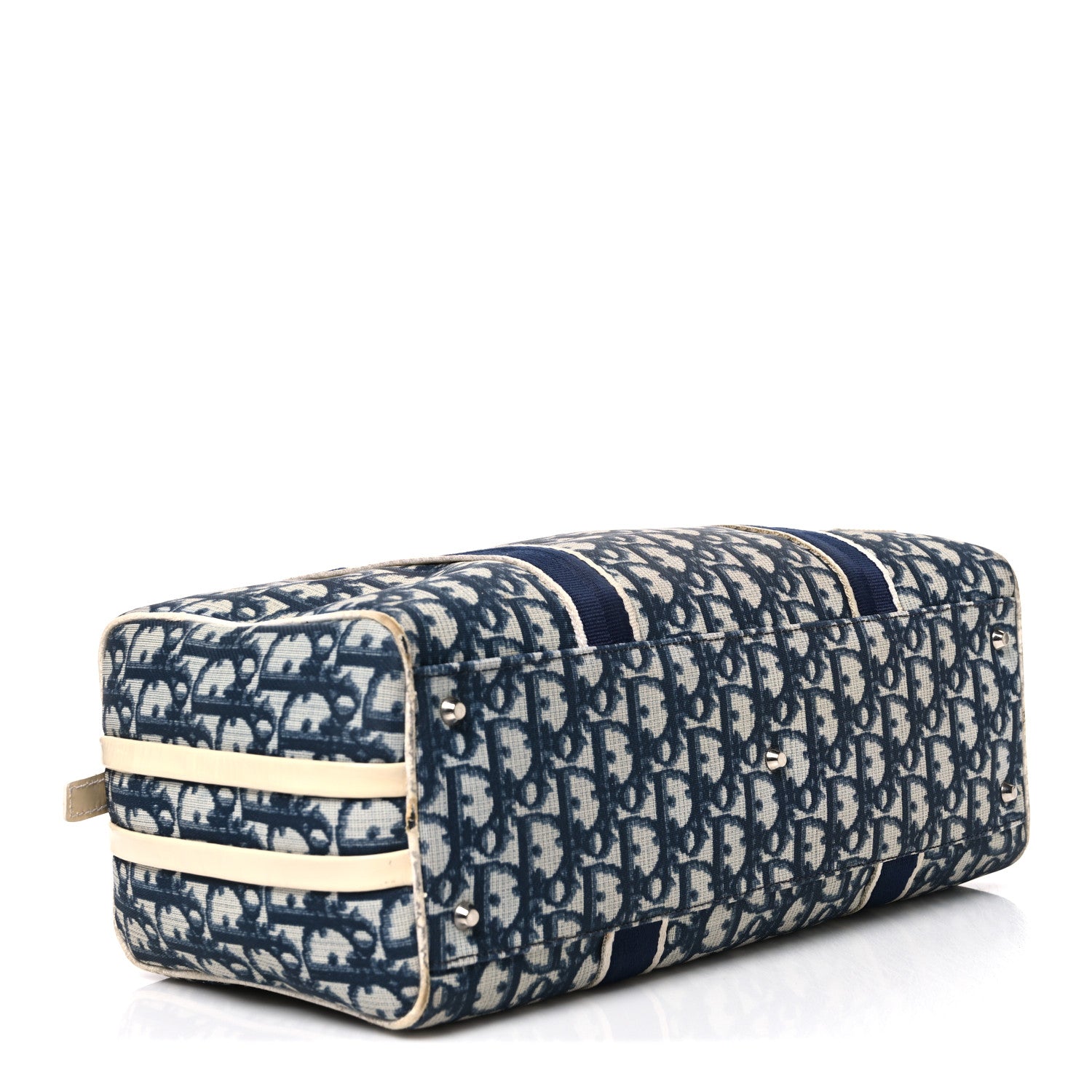 Christian Dior Monogram Trotter No 2 Boston Bag Blue 4 of 11
