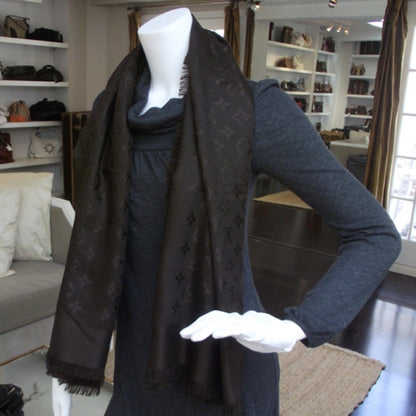 Louis Vuitton Monogram Shawl Scarf Brown 2 of 6