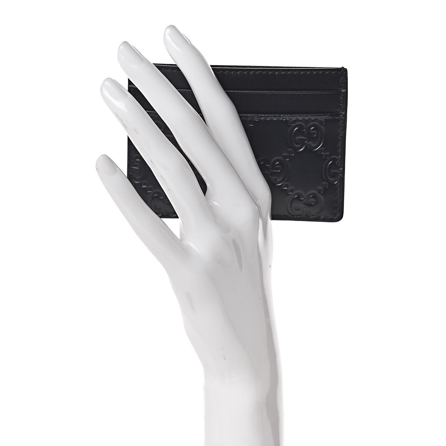 Guccissima Card Holder Black