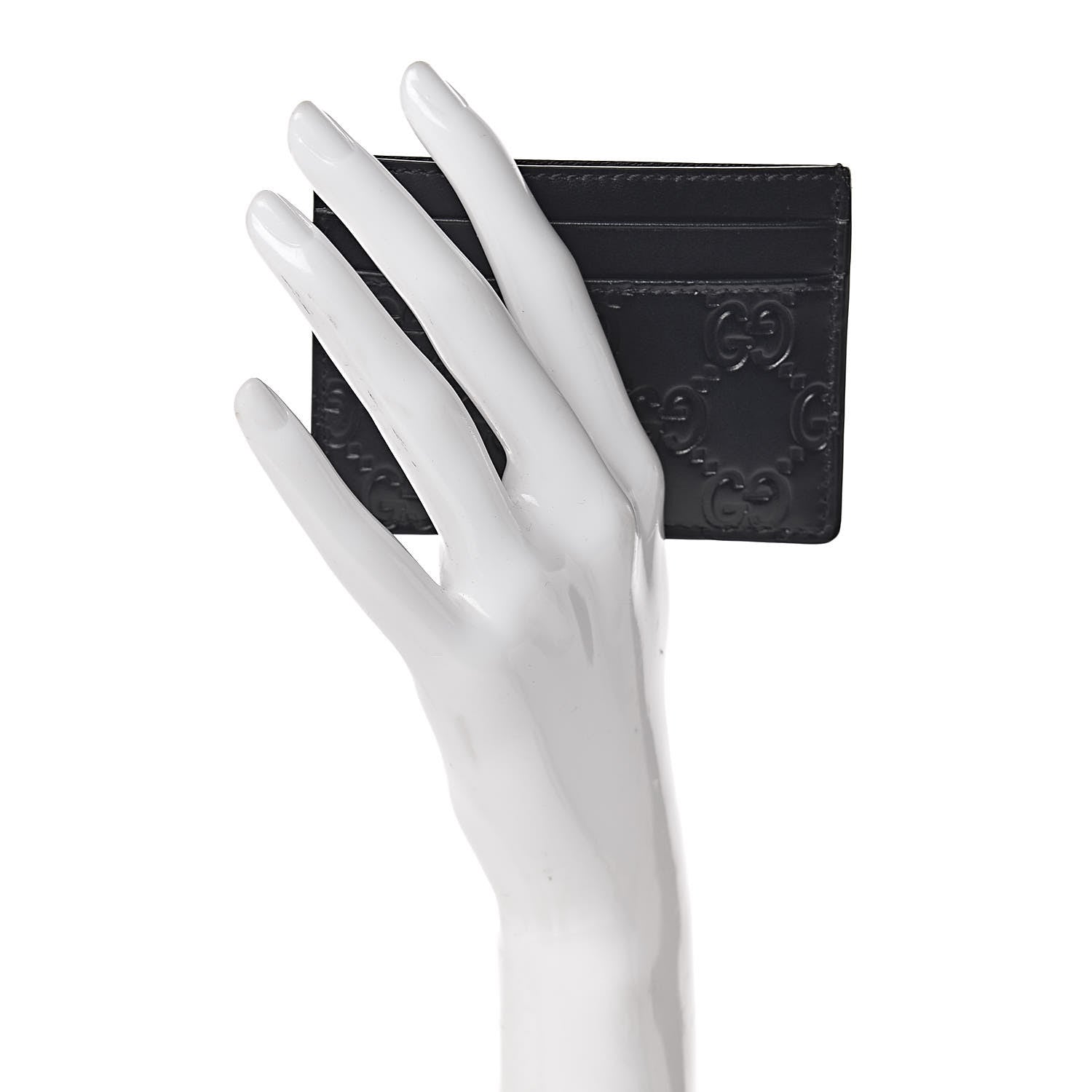 Gucci Guccissima Card Holder Black 2 of 6