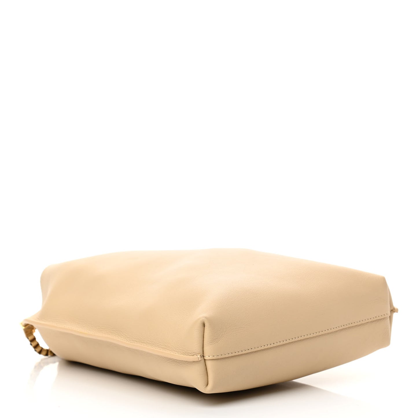 SAINT LAUREN Smooth Calfskin Small Suzanne Hobo Ivory Natural