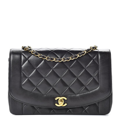 Chanel Lambskin Quilted Medium Single Flap Black 1 of 16