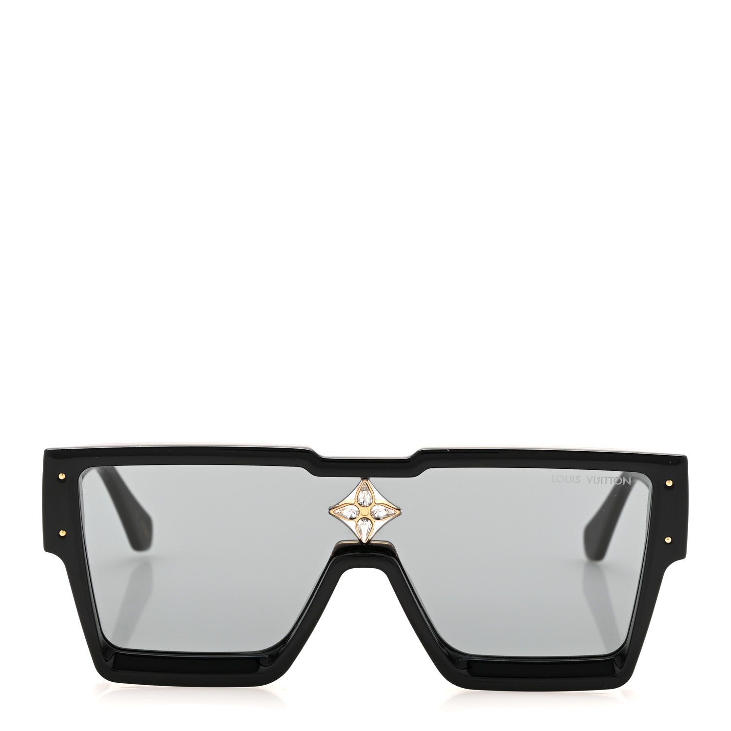 Louis Vuitton Acetate Swarovski Crystal Cyclone Sunglasses Z1578W Black 2 of 8