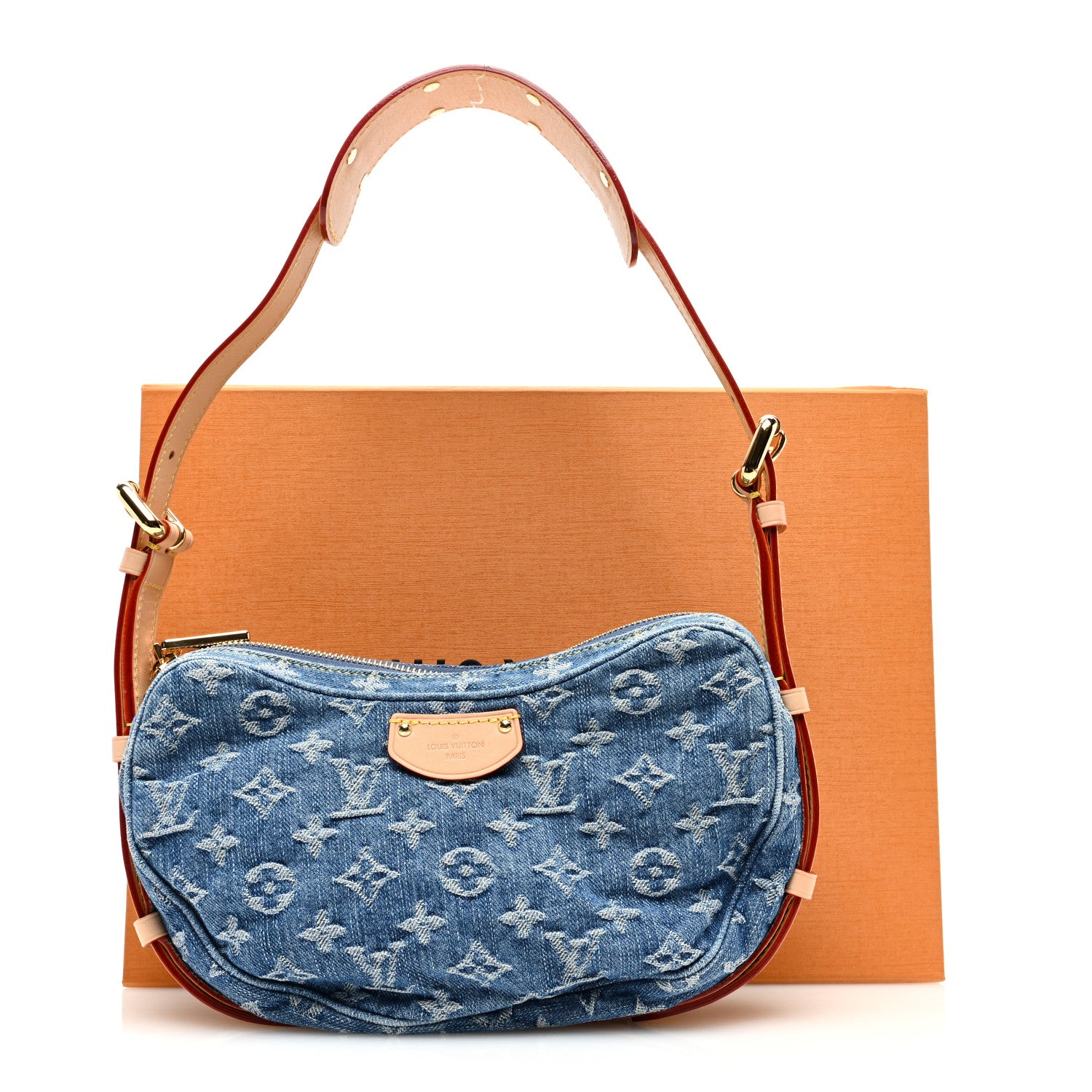 Louis Vuitton Monogram Denim Croissant MM Blue 10 of 10