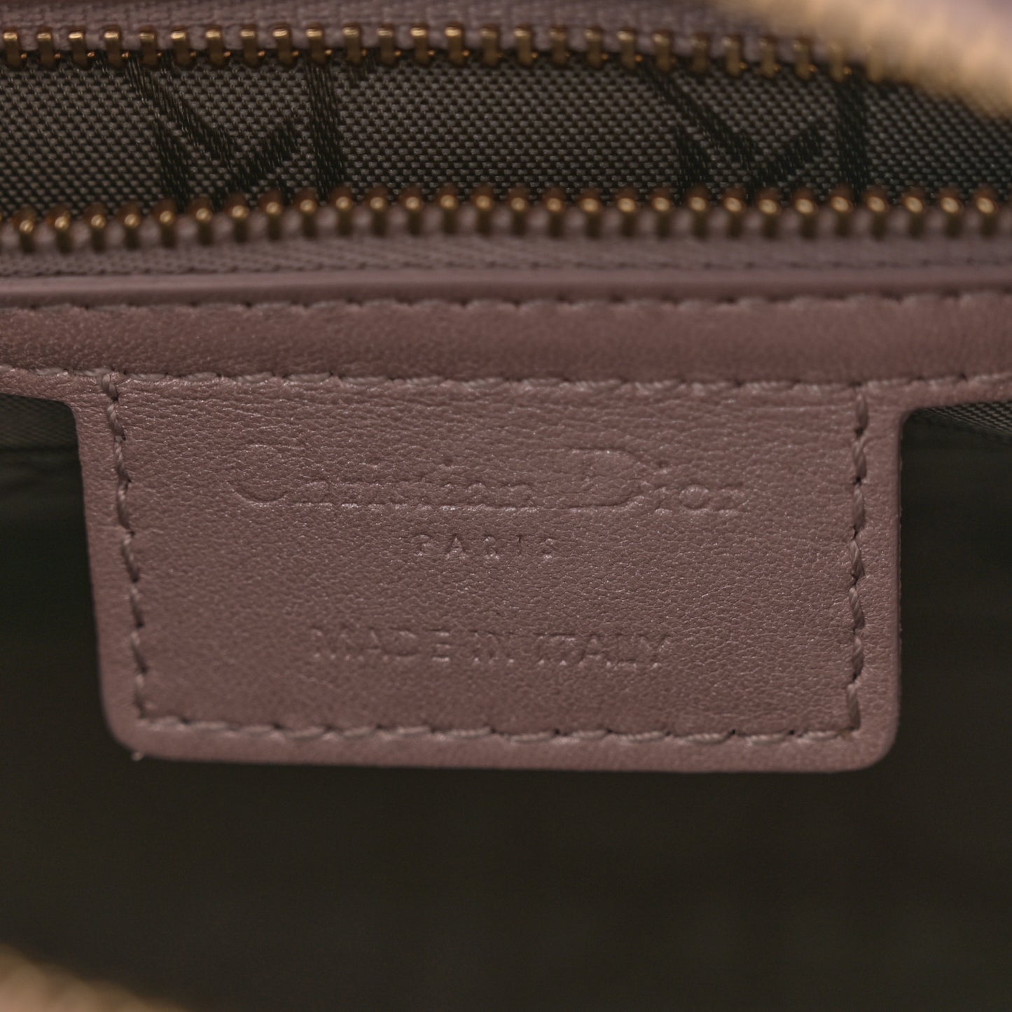 Pearly Lambskin Cannage Medium Lady Dior Lotus